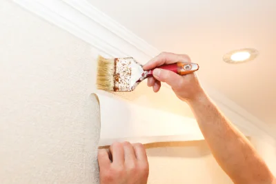 Pose de papier peint à Lavieu — revêtements muraux et toiles de verre
